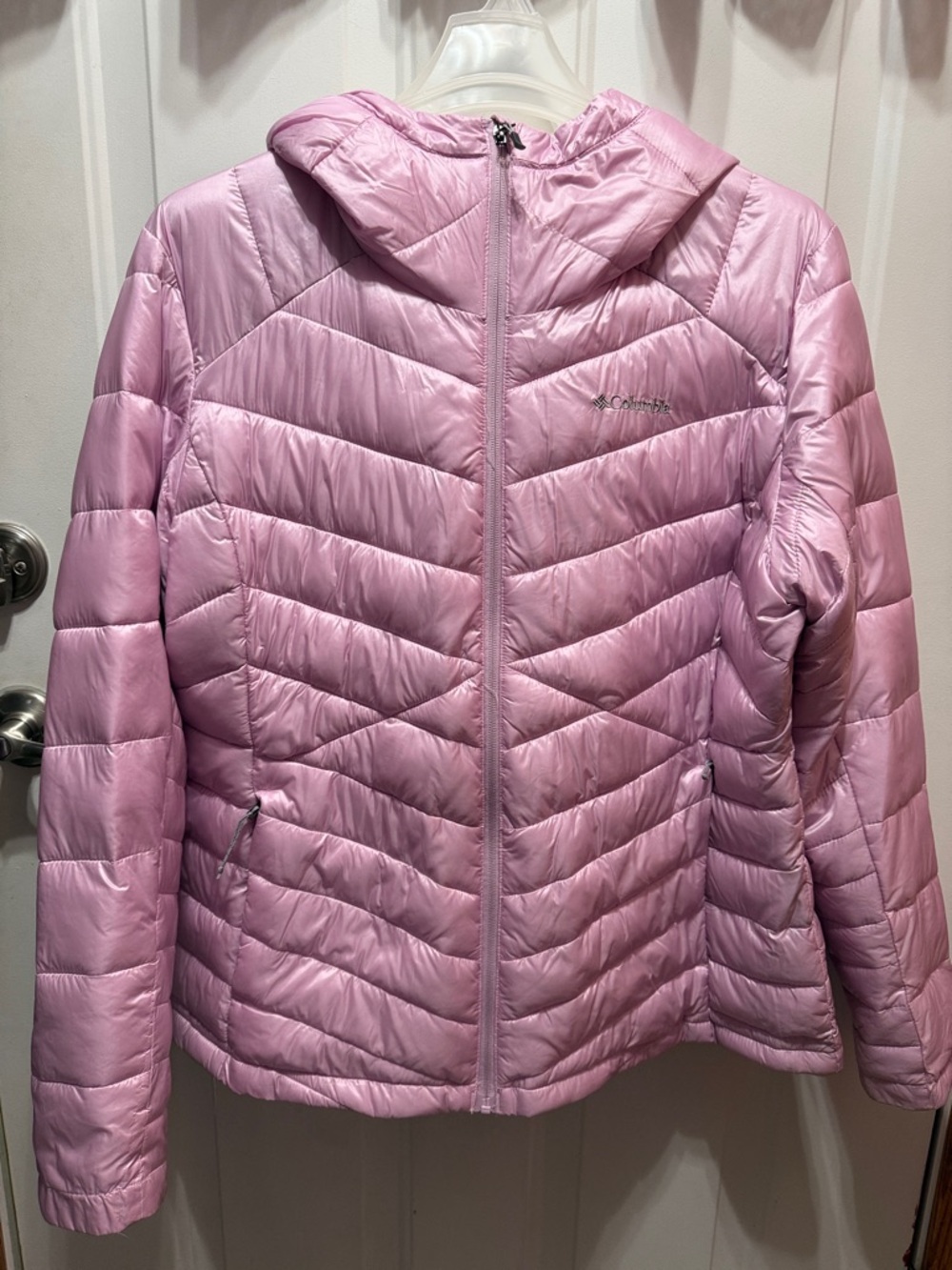 Columbia Joy Peak Women’s Lilac Pink Hooded Jacket Size XXL
